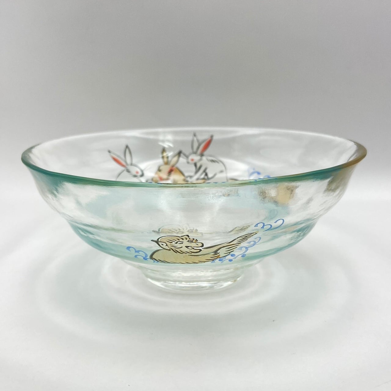 新品】ガラス平茶碗 動物水遊び 小手鞠窯 紙箱入【耐熱】 | 茶道具 錦玉堂