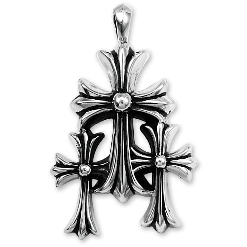 【CHROME HEARTS　クロムハーツ　Pendant　ペンダント】トリプルCHクロスペンダント/スモール【送料無料】 |  クロムハーツ、ガボールなどシルバー＆レザーセレクトショップCHRONO powered by BASE