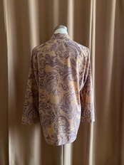 pink beige paisley pattern shirt jacket-4306-8