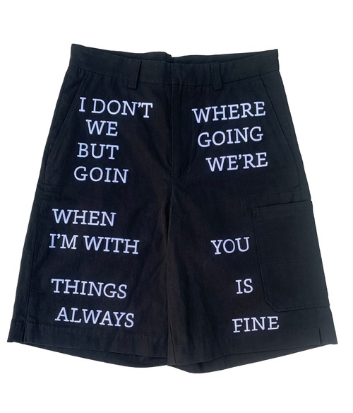 CC EMBROIDERY PMA SHORTS -BLACK-