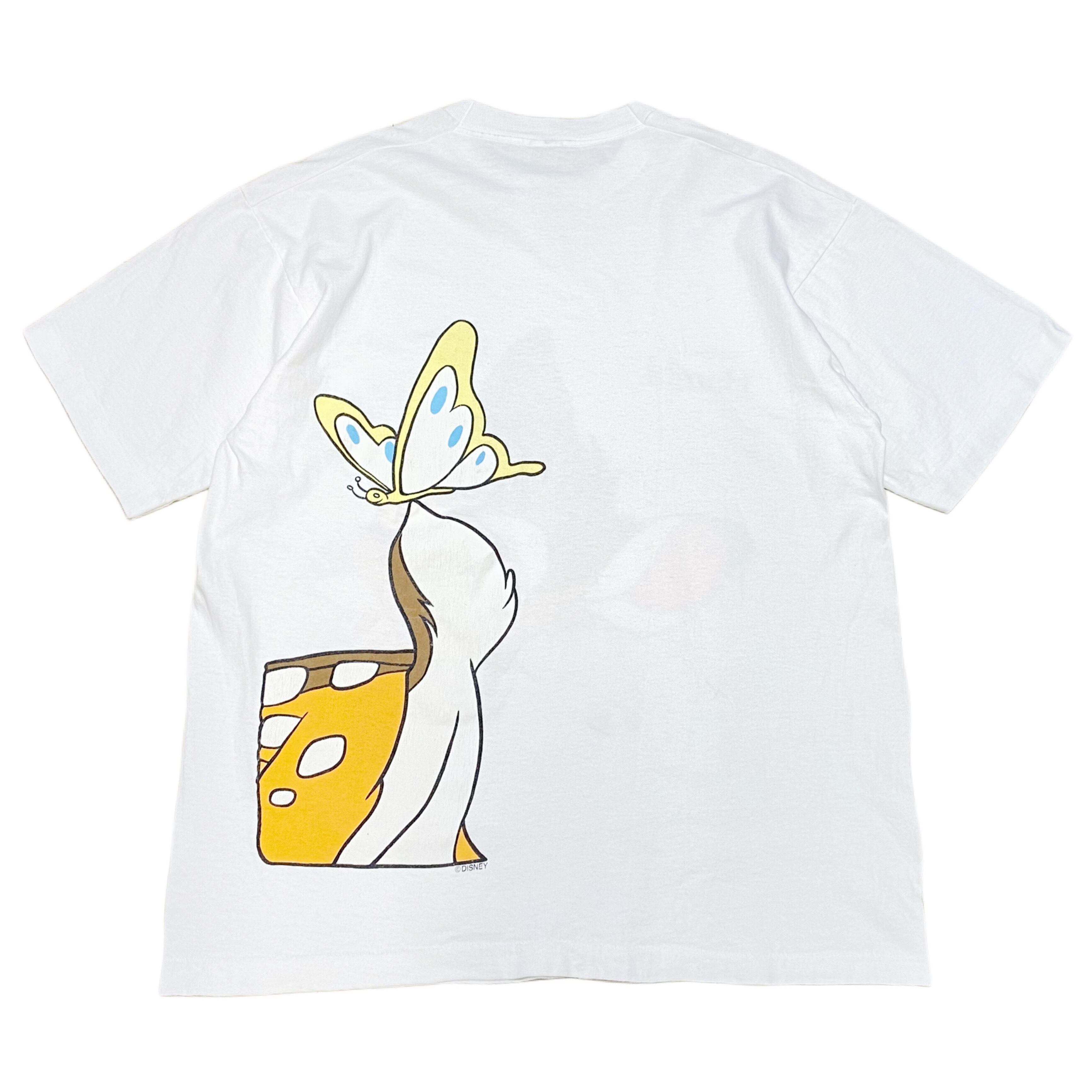 ディズ兄 90s DISNEY ディズニー Bambi バンビ 両面プリント Tシャツ