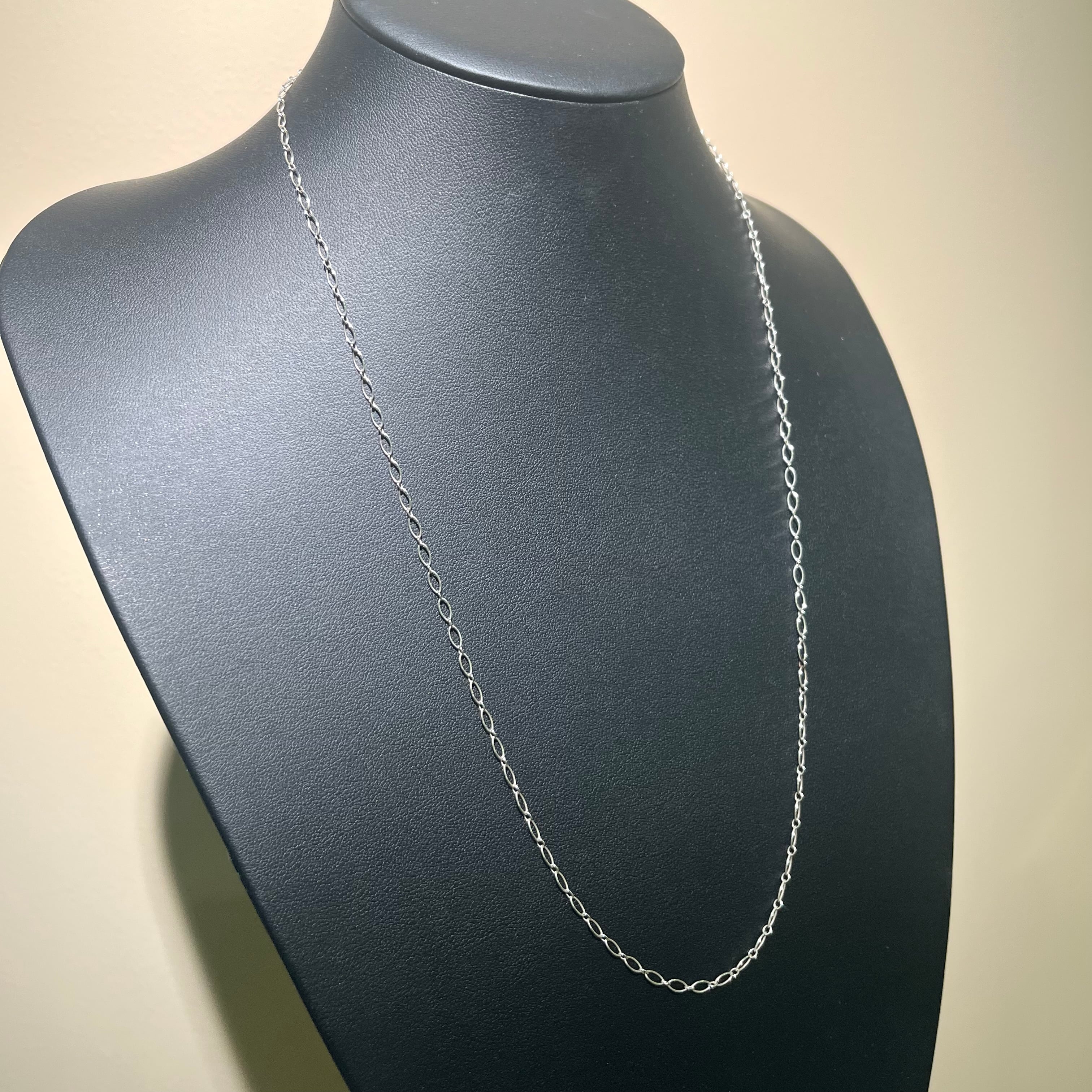 TIFFANY & Co】2992 ロングオーバルチェーン ネックレス 62cm シルバー