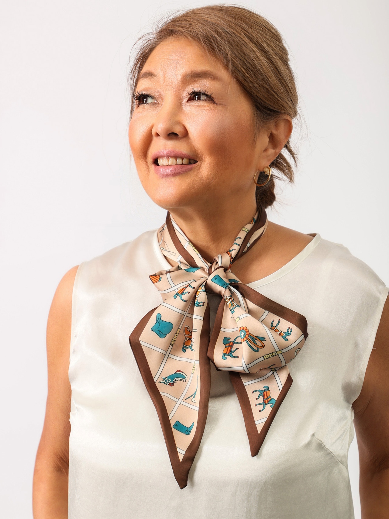 タイスカーフ(乗馬柄)