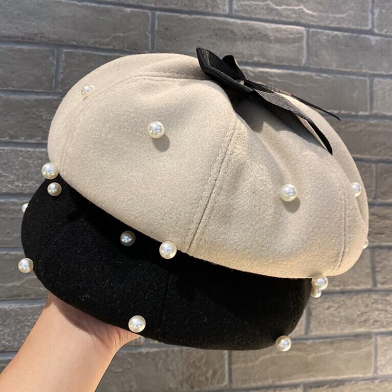 パール リボン ベレー帽 | marimonju ～ ma.rimon_official ～｜個性的