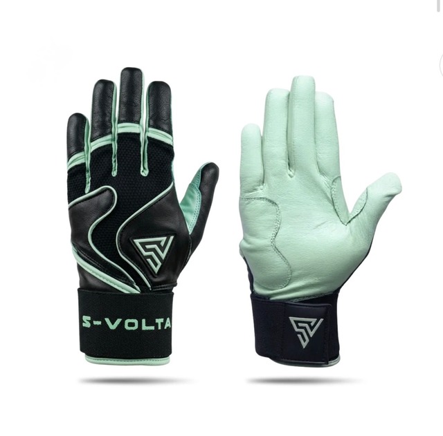 【ADULT】S-VOLTA【ボルタ】プレミアムモデル Wrist Lock バッティンググローブ BLACK×MINT GREEN