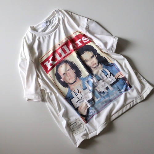 TOLQ " Trompe l'oeil Mosaic T-shirts(S/S) ( WHITE )"