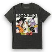ドランゴンボール　サイズ：S　半袖　プリント　Tシャツ　ダークグレー　古着