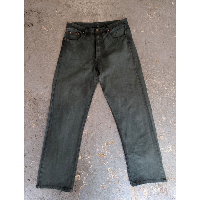 ［USED］90s Levi's Garment-Dyed BLACK DENIM Made in ITALY /W30