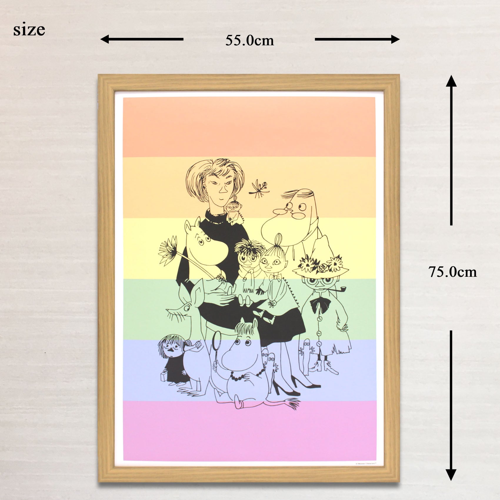 ムーミン 北欧 All Things Commerce「ムーミン トーベ ヤンソン プライド ポスター」送料無料 フレーム 展示用フック付アートポスター 絵画 インテリア アート