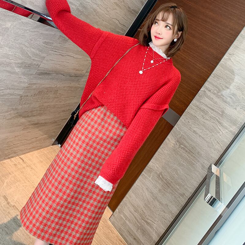 レースルーズニットセーター ウィンター 冬物 ステッチ MIUCO43766146230