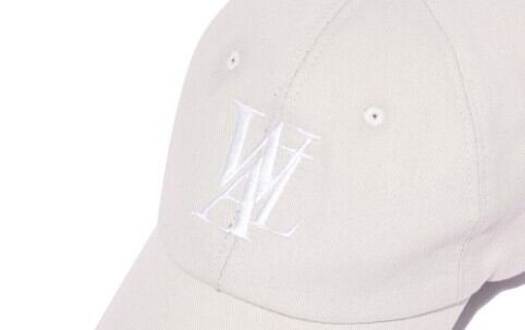 ☆NMIXX ソリュン 着用！！【WOOALONG】Signature Logo ball cap