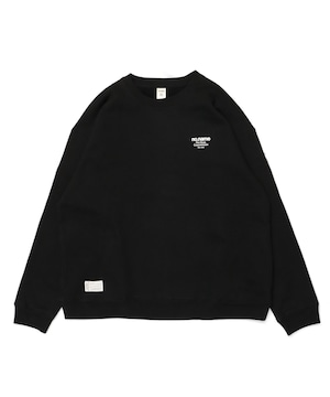 Words Pocket Crew Neck / BLACK