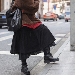 layered tiered skirt J00108