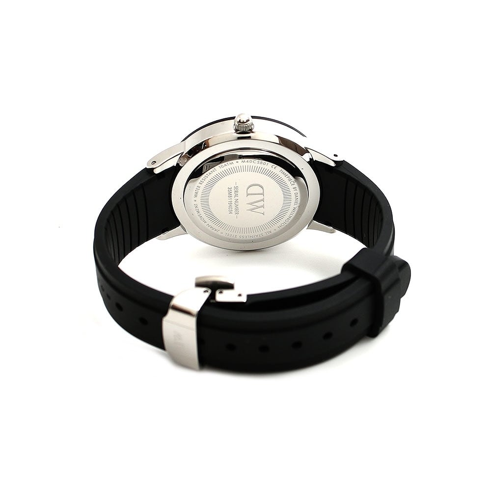 Iconic Motion - Black and Silver Sports Watch 40mm | DW
