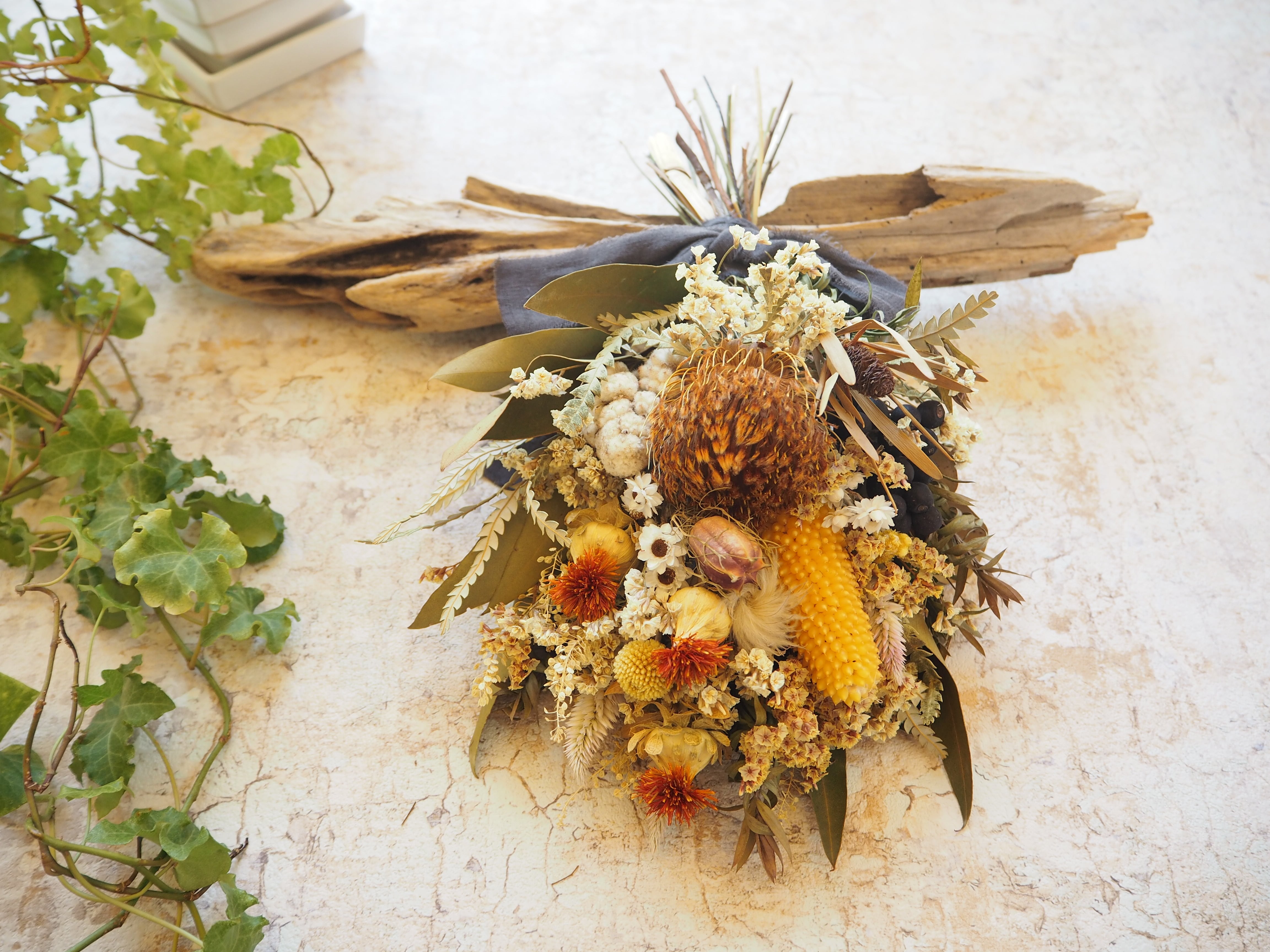 実ものたっぷり♪秋の収穫祭スワッグ | Atelier IBUKI 