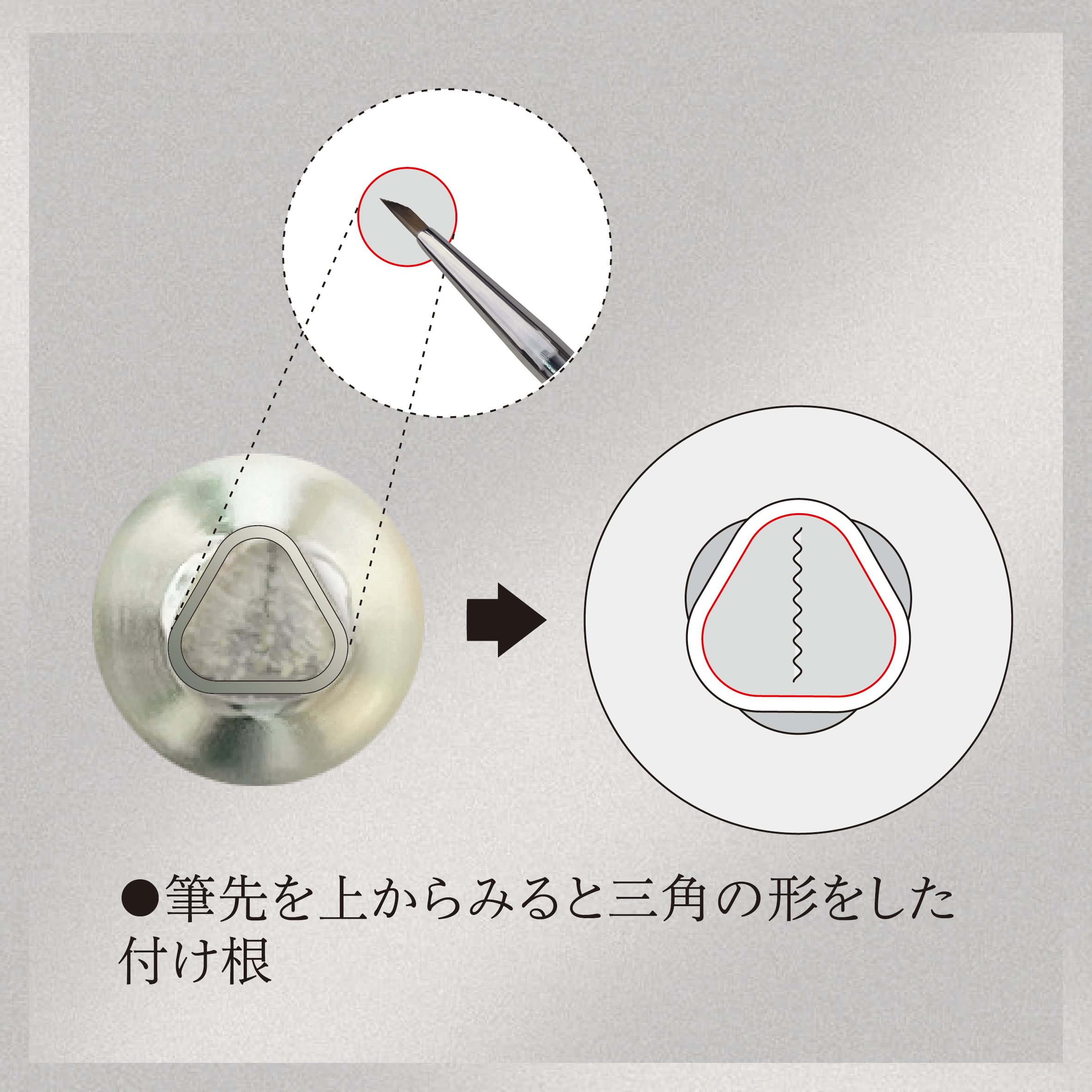 D.nail アートブラシ トライアングル #68394 | プラスディー