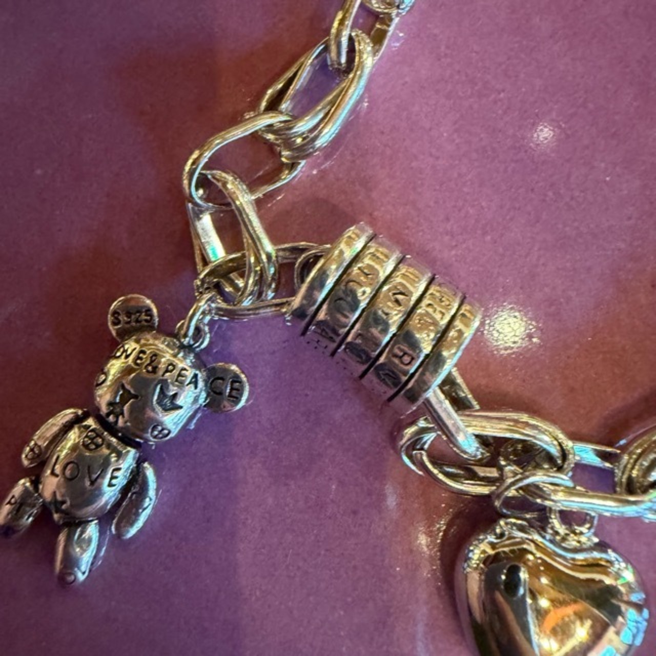 TOPANGA Accessory　 Silver Bear Bracelet　シルバーベアチャームブレスレット　Silver　bracelet　くま　ブレスレット