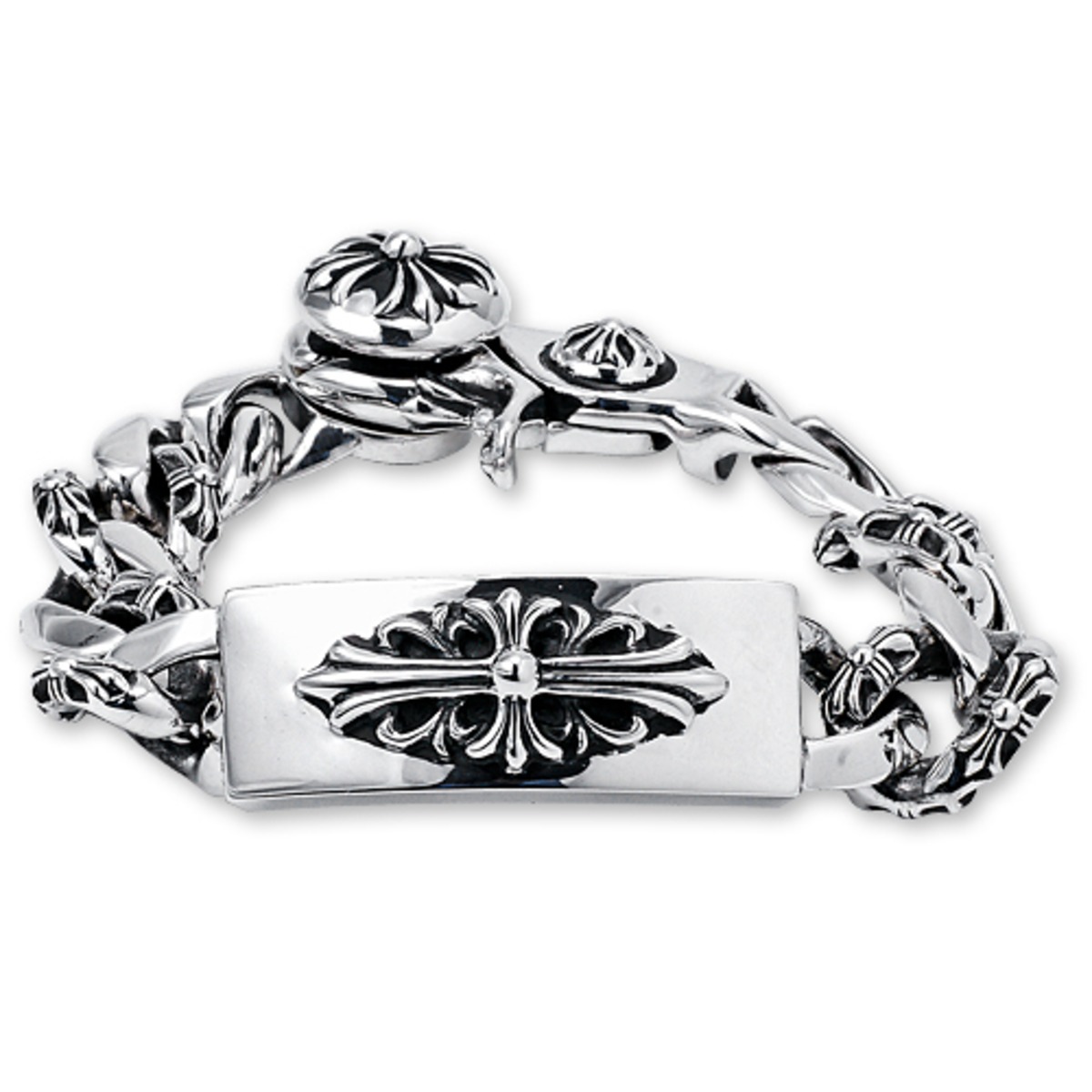 CHROME HEARTS クロムハーツ Bracelet ブレスレット】フローラルクロス 