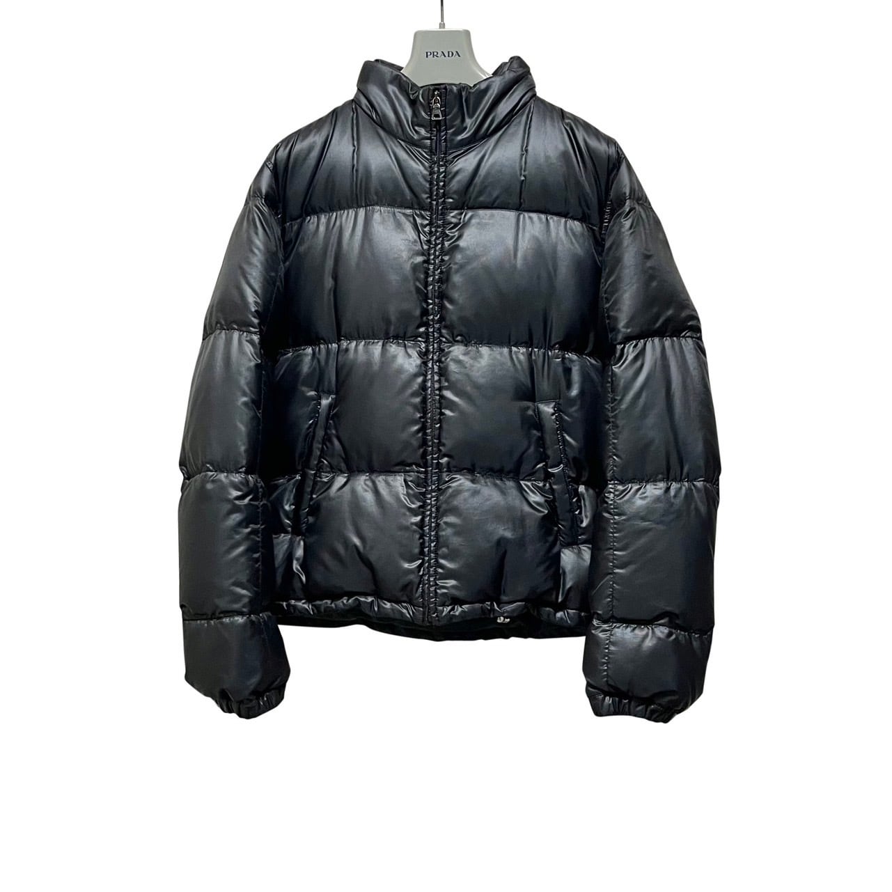 PRADA SPORT black nylon down jacket | NOIR ONLINE