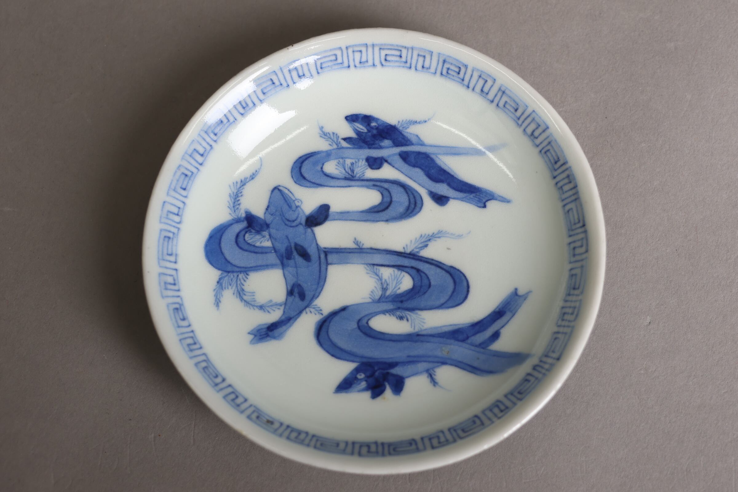 小皿 古伊万里 染付 鮎文 | (有)新原美術