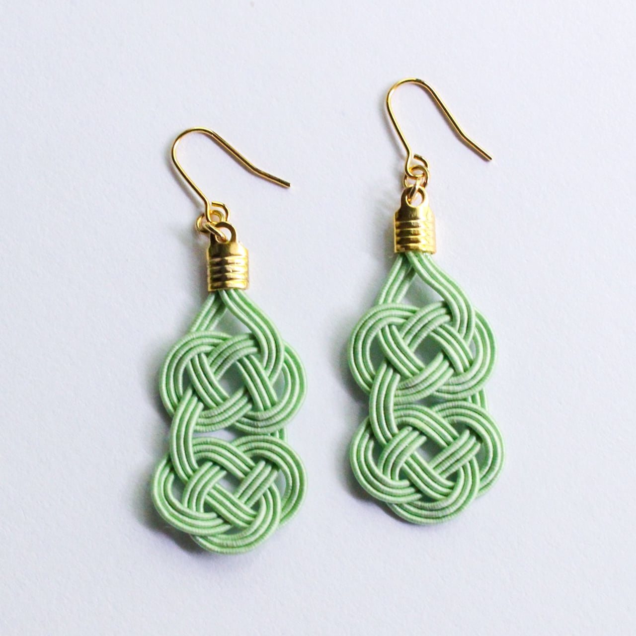 素敵なおめかし 水引ピアス・イヤリング（ミントグリーン） | 紙単衣