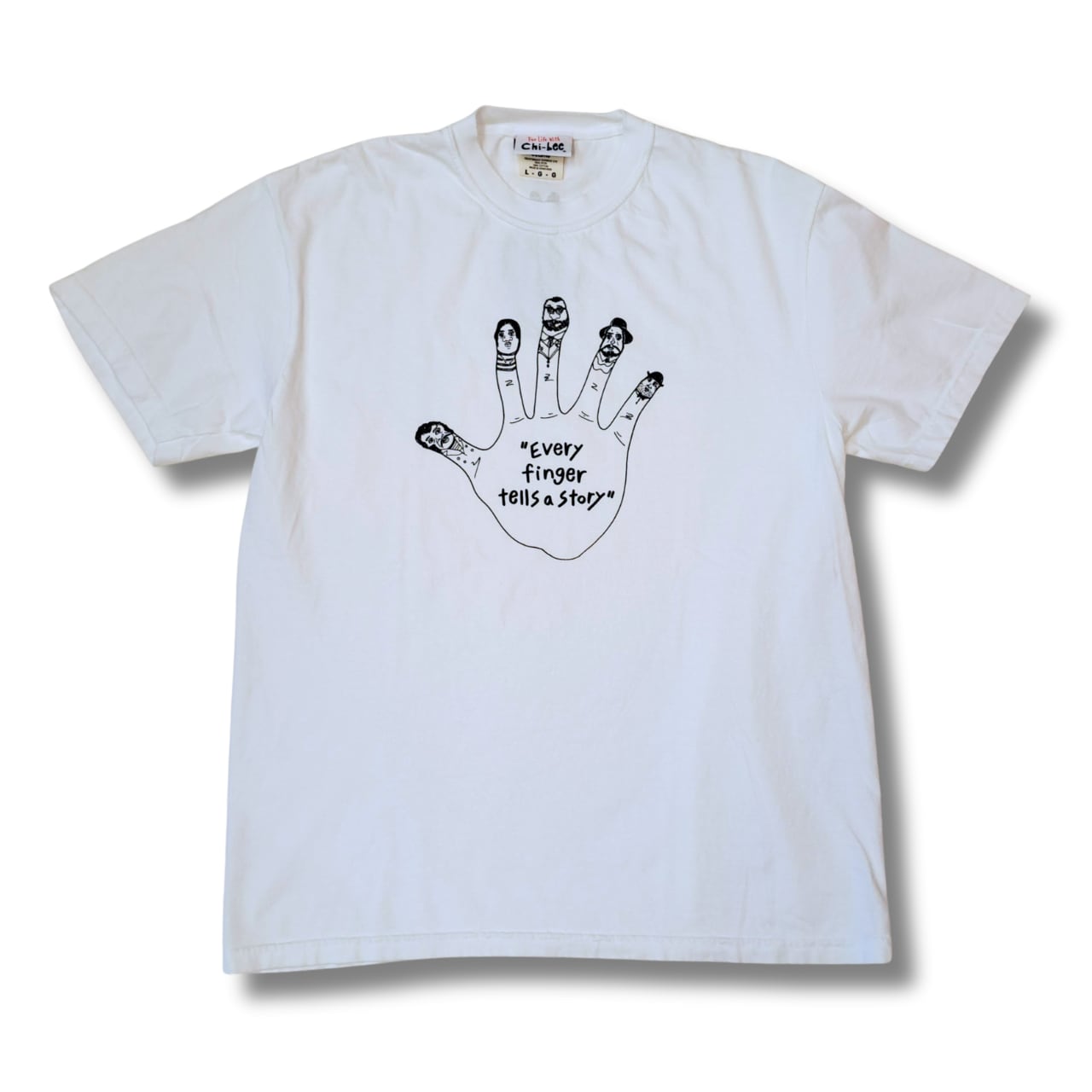 CHI-BEE / チービー - ハンド Tシャツ (white)