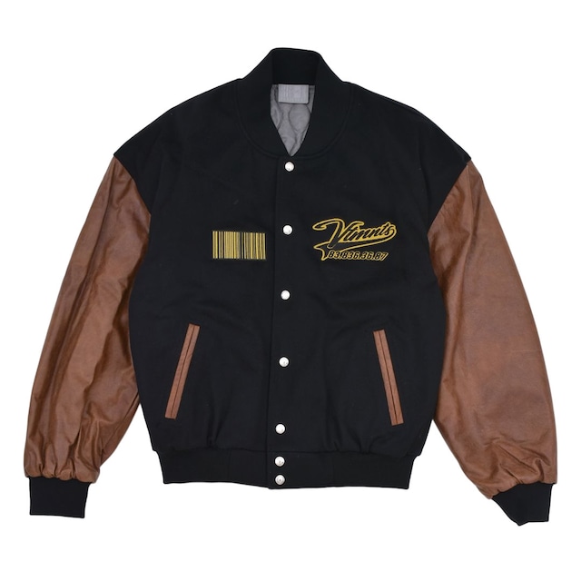 【VTMNTS】VTMNTS COLLEGE JACKET(BLACK/BROWN)