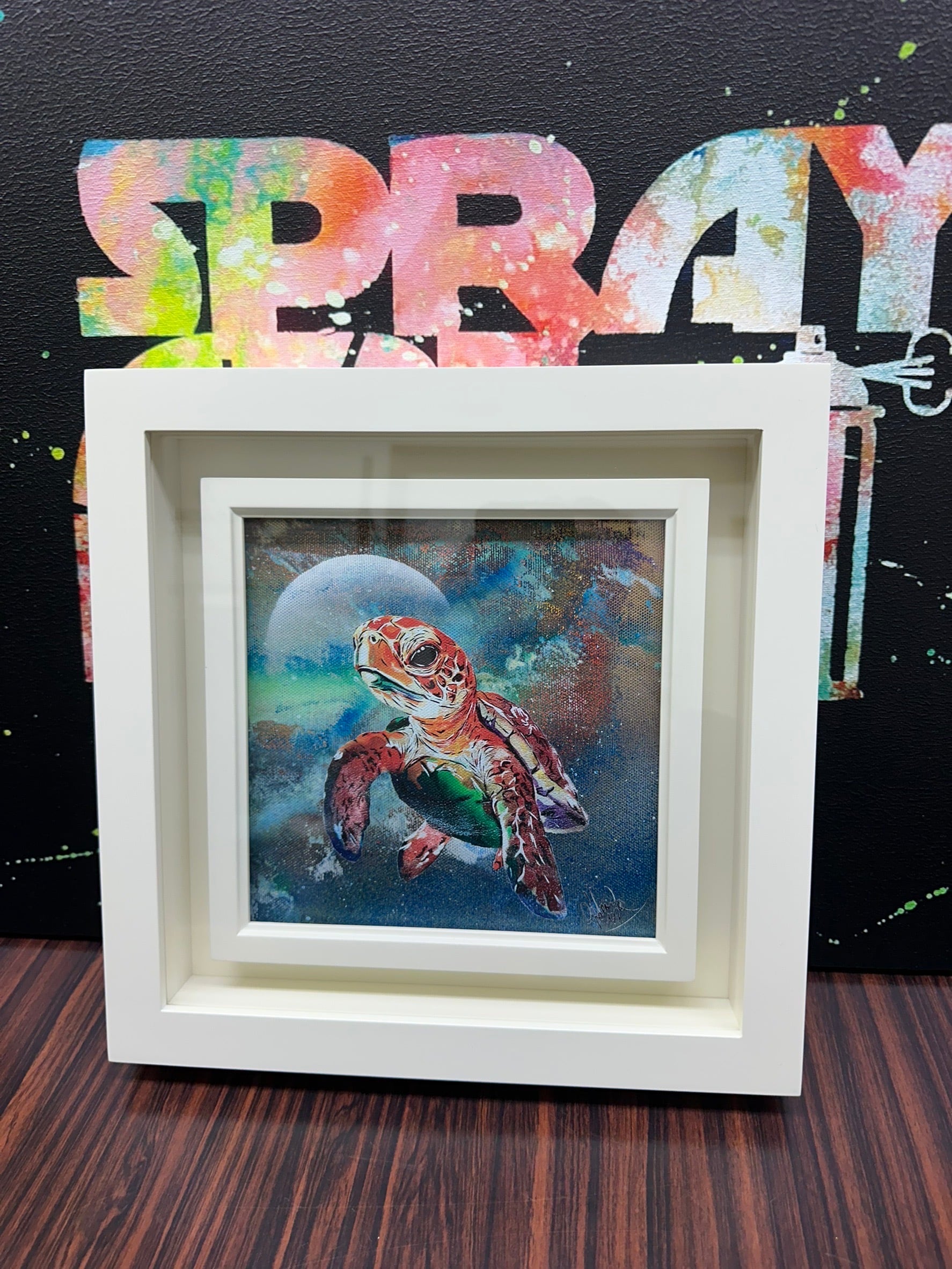 ミラー 大(白)】20446B. ムラサキ猫 | スプレーアートエデンショップ