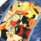 【kimonojk38】着物デニムジャケット KIMONO DENIM JACKET