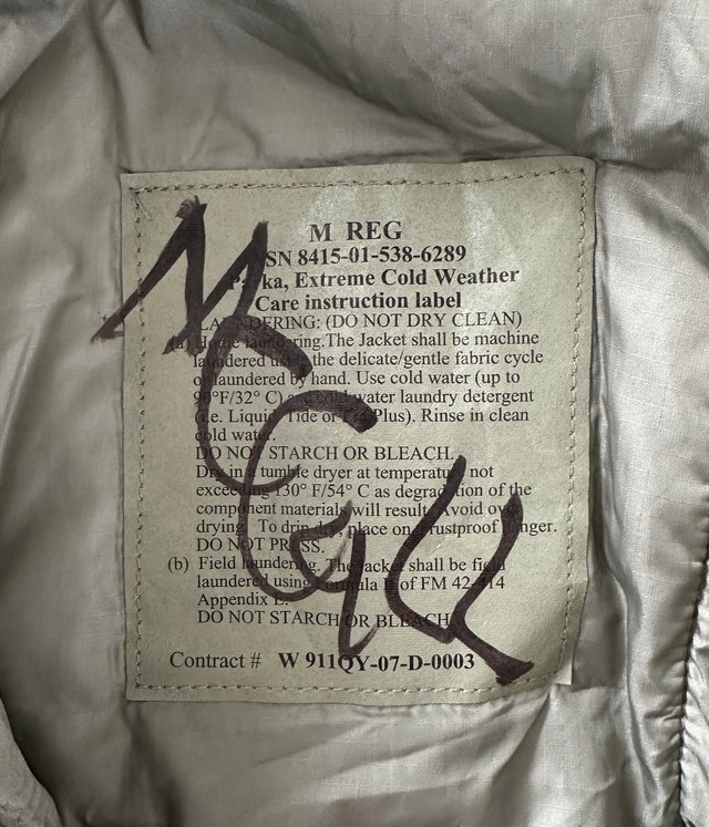 -Level7- Vintage M/REG Ecwcs Gen III Level7 Primaloft Jacket