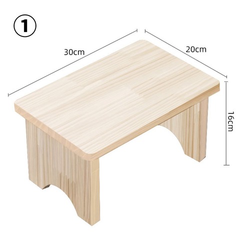 小さいスツール 高さ16cm ３カラー 木の色 浅煎り色 濃い焼き色 無垢材 スツール 家庭用 玄関椅子 靴用スツール コーヒーテーブル用スツール 大人用 子供用 小さなスツール リビングルーム用 ドア用スツール