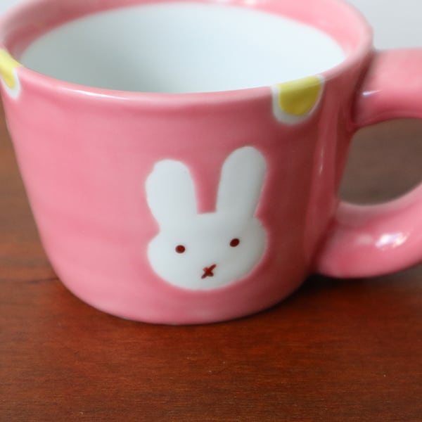 波佐見焼 新うさぎピンク ミニマグカップ 15-066 | Pay ID