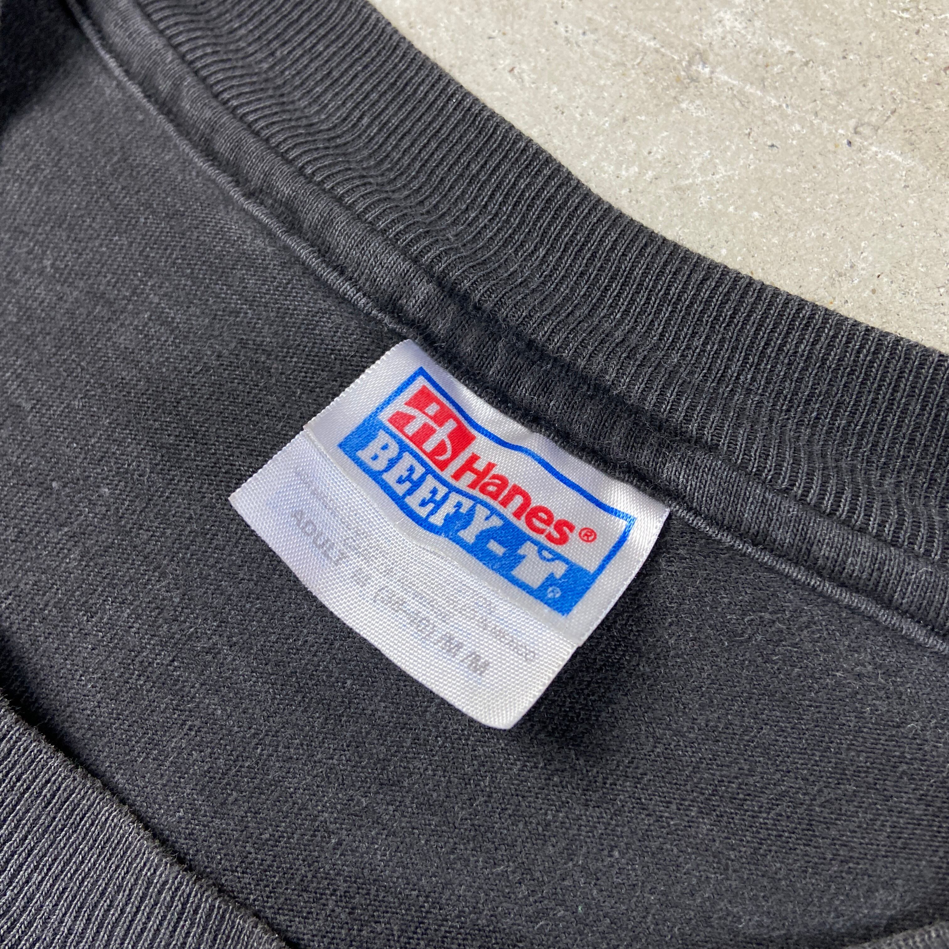 90s イージーライダース フレイム ロンT USA製 フェードブラック M