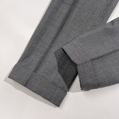 ORIHICA オリヒカ セットアップ 2B スーツ テーラードジャケット 裾ダブル スラックスパンツ サイズ 92-76-170 (92Y5) /グレー