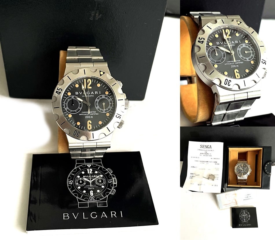 BVLGARI ブルガリ ディアゴノ スクーバ クロノ クロノグラフ AT