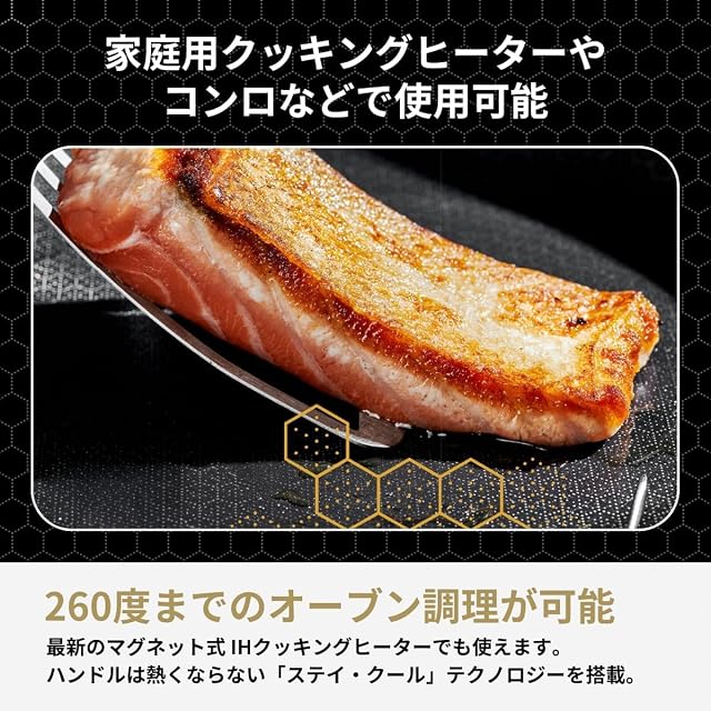 新品】 HexClad ハイブリッド ノンスティック 片手鍋 【18cm / 1.9L