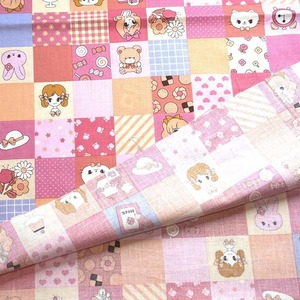 Cdr420-2◆1m◆SM◆綿100%シーチング生地◆レトロ可愛いpop柄