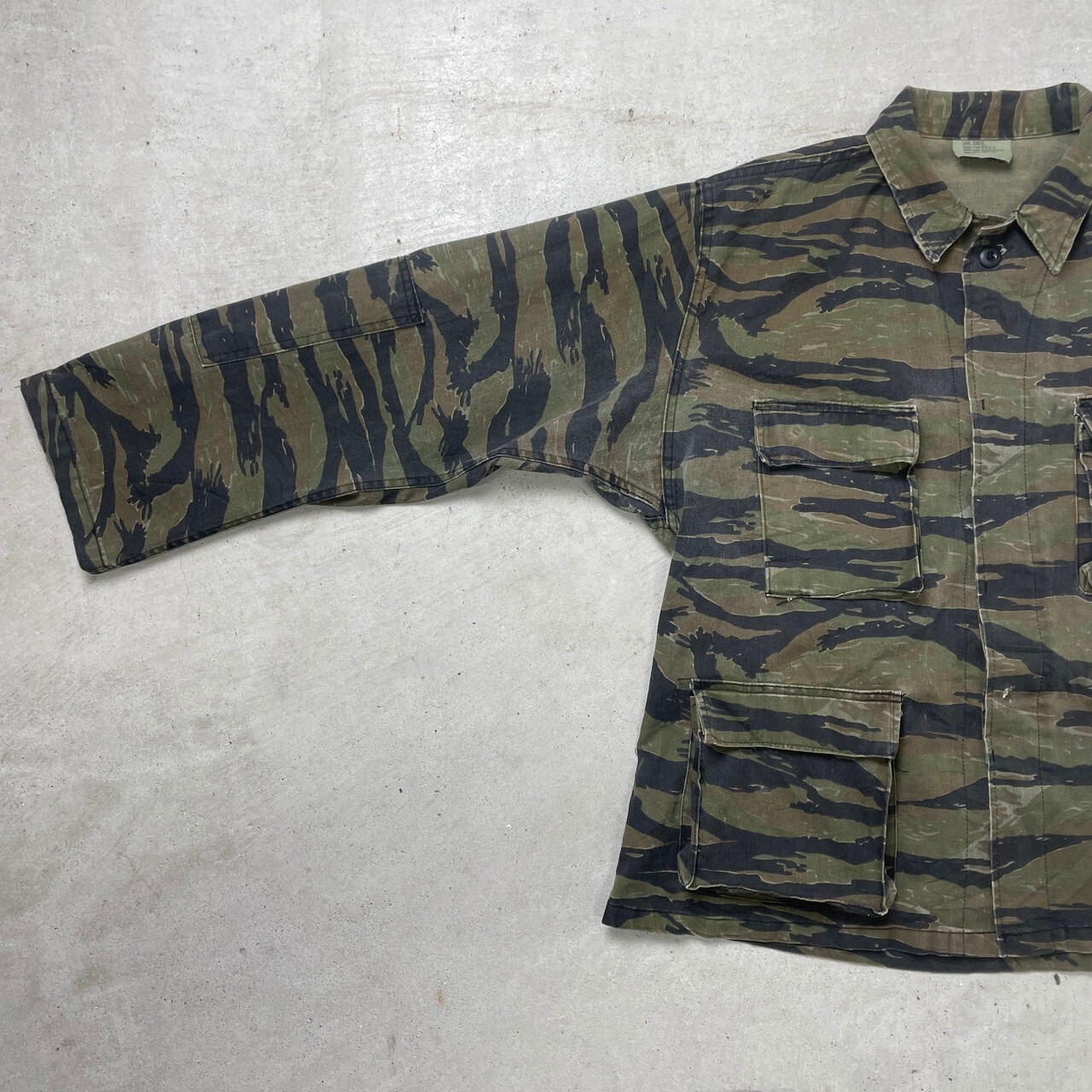 90年代 USA製 米軍 民間品 BDUジャケット タイガーカモ ミリタリー 