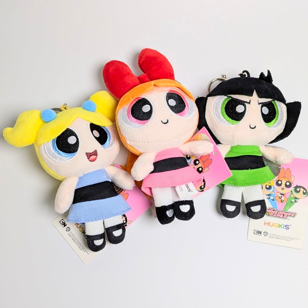 【 The Powerpuff Girls ( パワーパフガールズ ) 】 ぬいぐるみキーホルダー / plush Keychain / マスコット 〚アメリカン雑貨 アメトイ〛