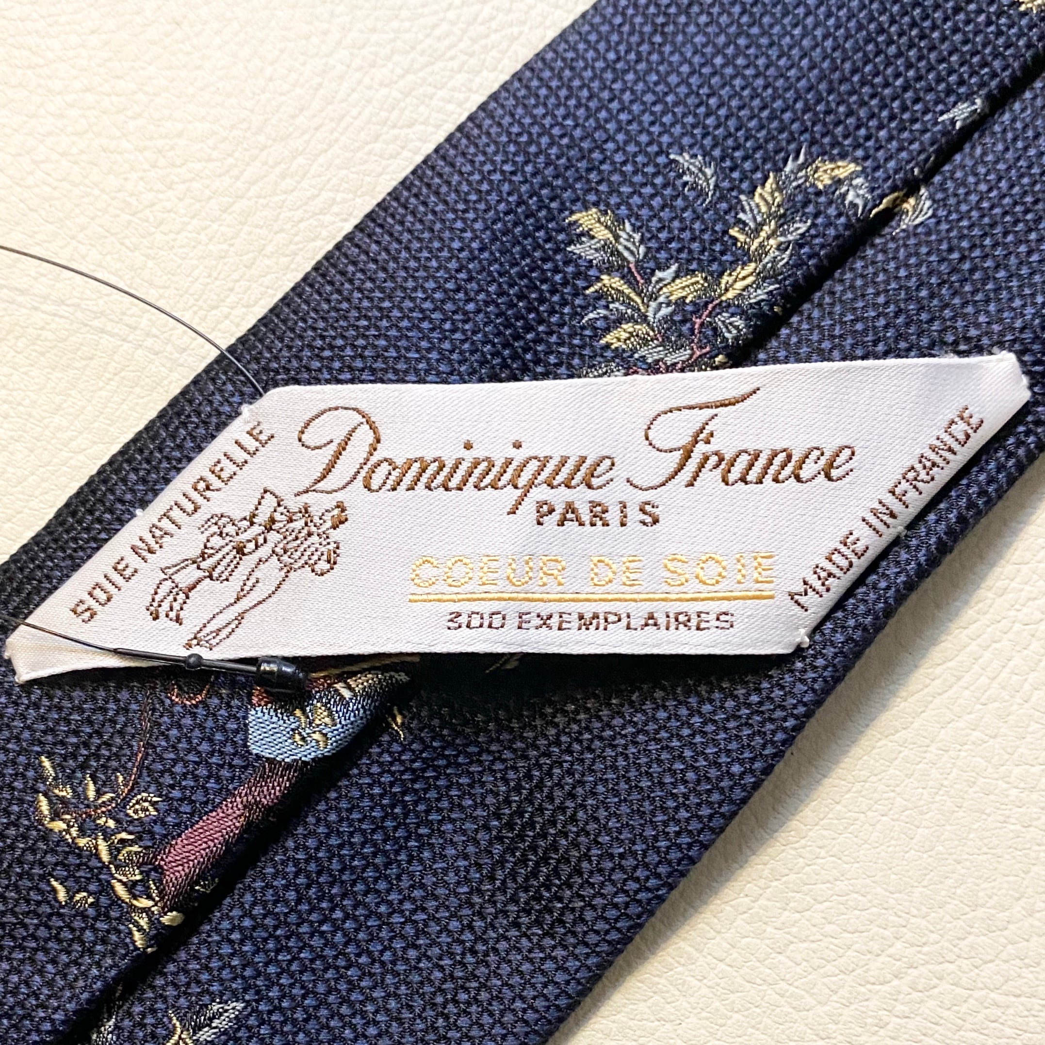 DOMINIQUE FRANCE “coeur de soie” special silk tie | NOIR ONLINE