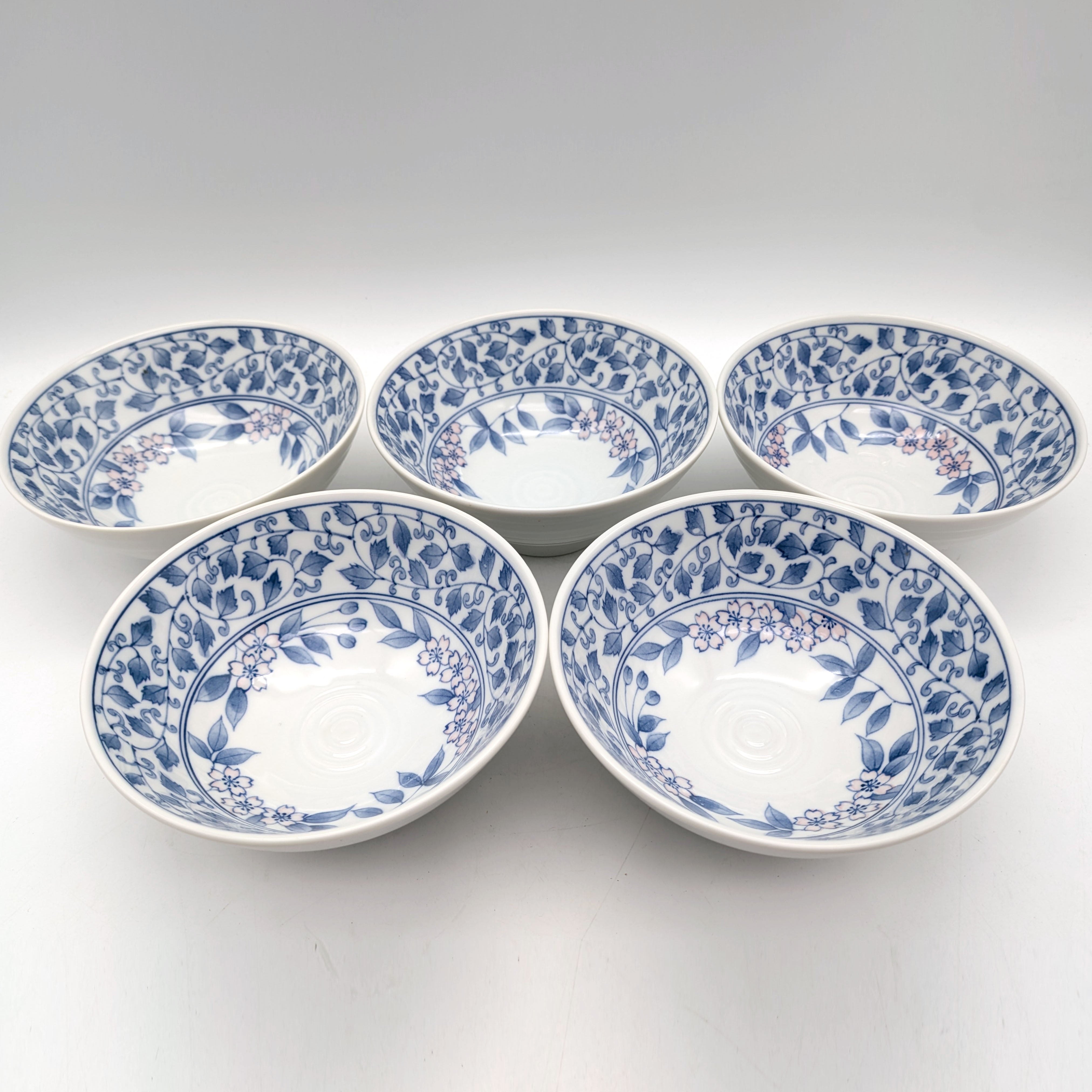 たち吉・大五郎・染花どんぶり鉢・5個セット・No.241117-34・梱包