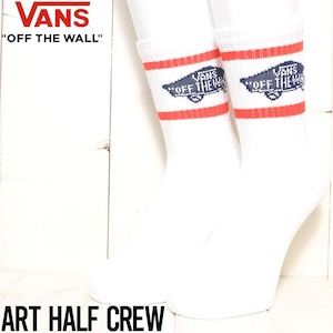 【送料無料】ソックス 靴下 VANS ヴァンズ バンズ ART HALF CREW SOCKS VN000F0HLKZ1L（27cm-31cm）