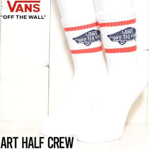 【送料無料】ソックス 靴下 VANS ヴァンズ バンズ ART HALF CREW SOCKS VN000F0HLKZ1L（27cm-31cm）