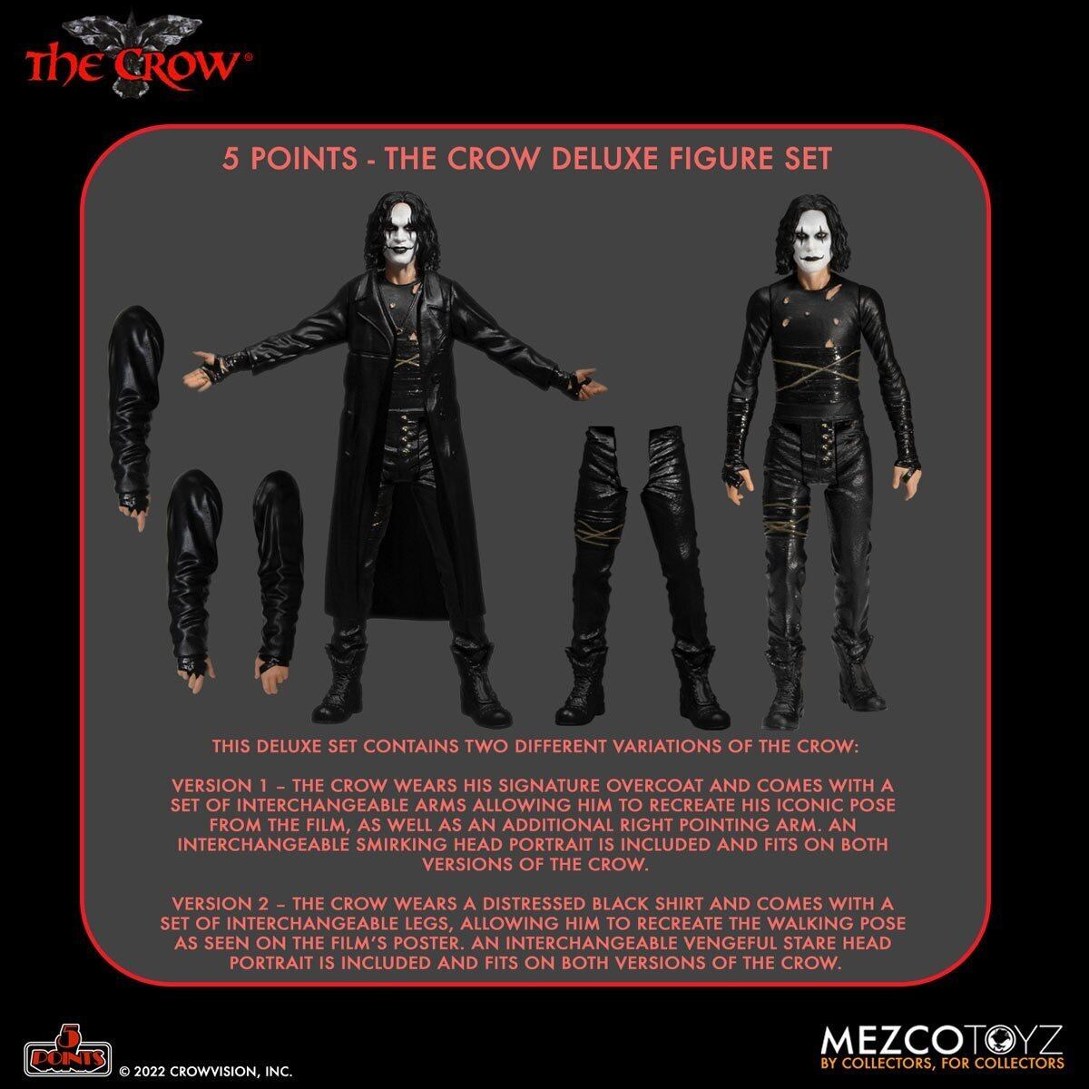 メズコ 5ポイント ザ・クロウ デラックス フィギュアセット アクション 