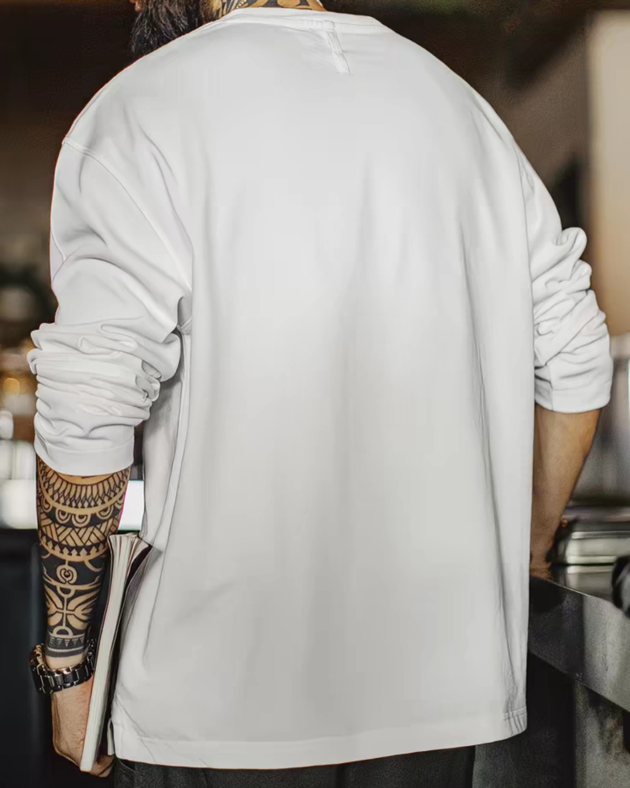Heavyweight Cotton Long-Sleeve T-Shirt  K0218