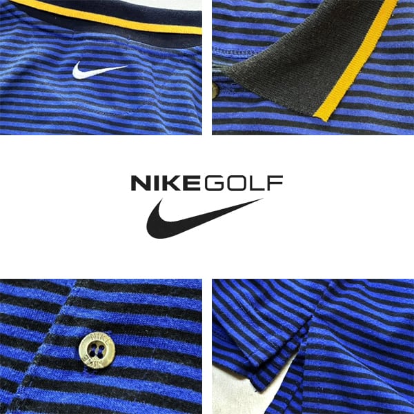 1点物◇ナイキNikeゴルフ90sビンテージ半袖ポロシャツ古着LメンズXL