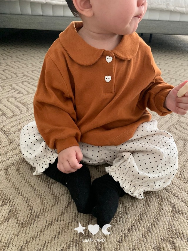 《予約》送料無料【lalaland】bebe ) Dot Sausage Pants