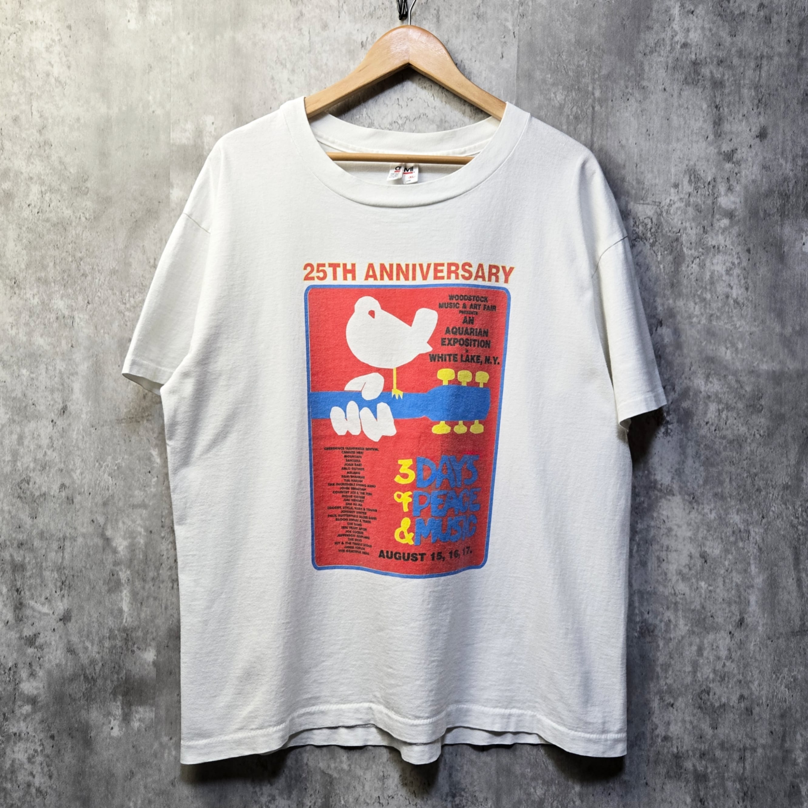 ウッドストック Tシャツ WOODSTOCK 0 90s - Woodstock FESTIVAL 25th 