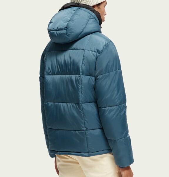 スコッチ&ソーダ SCOTCH&SODA ジャケット ナイロン 中綿 フード ジャケット ブルゾン メンズ 292-61804 Steel | BEES HIGH powered by BASE