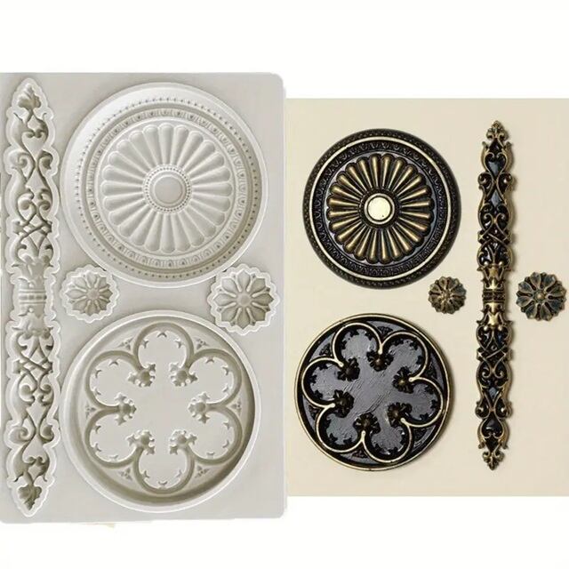 オリエンタル(5種類) シリコンモールド | シリコンモールド・クレイ